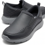 Dark Slip On Comfort Shoes With Cushioned Sole