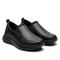 Dark Slip On Comfort Shoes With Cushioned Sole
