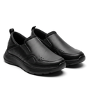 Dark Slip On Comfort Shoes With Cushioned Sole