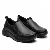 Dark Slip On Comfort Shoes With Cushioned Sole