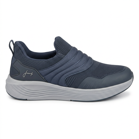 Slip On Knit Sneakers With Cushioned Sole