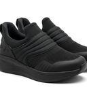 Slip On Knit Sneakers With Cushioned Sole
