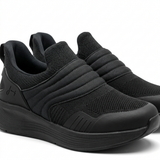 Slip On Knit Sneakers With Cushioned Sole