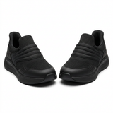Slip On Knit Sneakers With Cushioned Sole