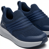 Slip On Knit Sneakers With Cushioned Sole