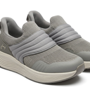 Slip On Knit Sneakers With Cushioned Sole