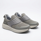 Slip On Knit Sneakers With Cushioned Sole