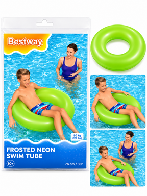 Frosted Neon Swim Tube 91 CM For Ages 10