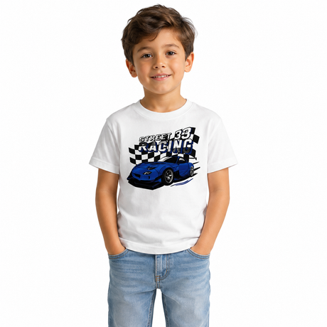 Boys Racing Car Graphic T Shirt