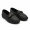 Women Textured Loafers With Metal Buckle