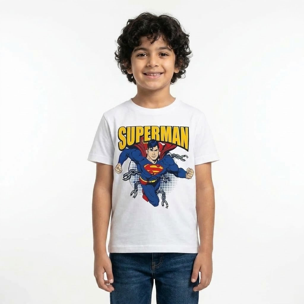 تيشيرت للأطفال بأكمام قصيرة Superman جرافيك