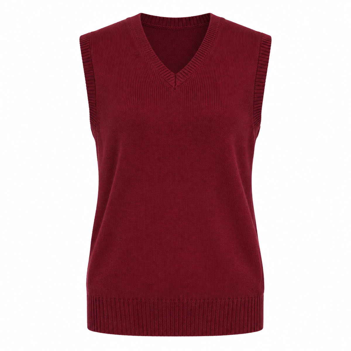 Women V Neck Knitted Vest