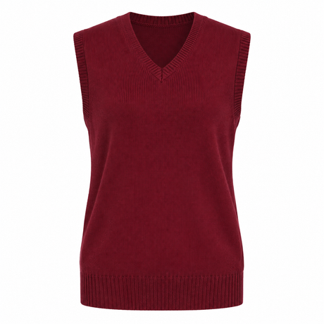 Women V Neck Knitted Vest