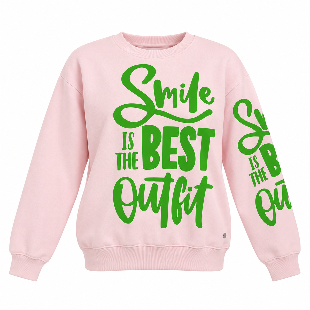 Bold Slogan Graphic Sweatshirt