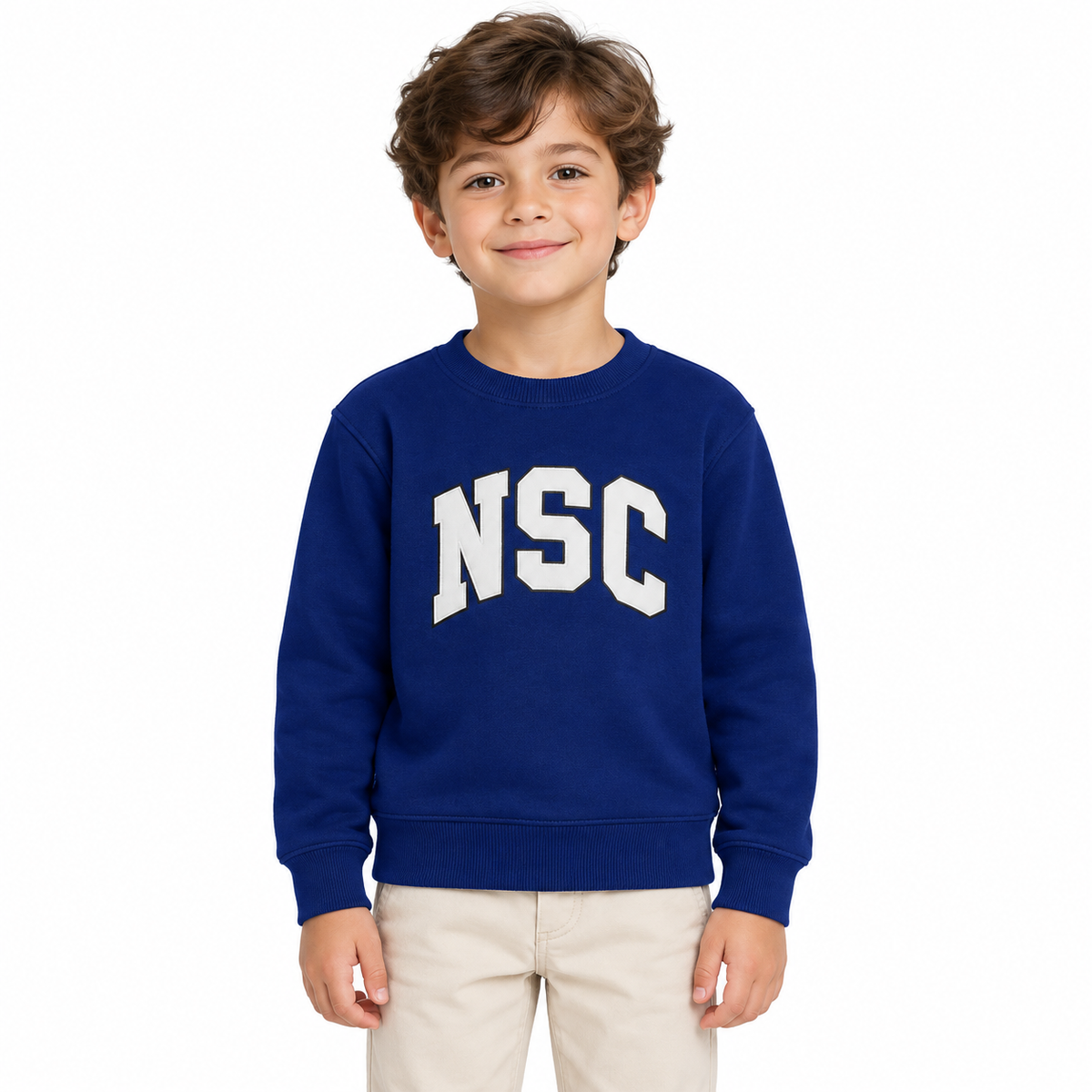 Kids Printed Round Neck Sweatshirt