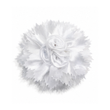 Triple rose floral hair clip with layered satin petals