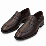 Textured Penny Loafers