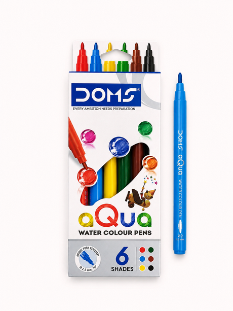 Aqua Water Colour Pen Set 6 Shades