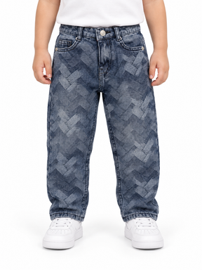 Geometric Pattern Jeans