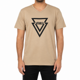 Men V Neck Geometric Graphic T Shirt