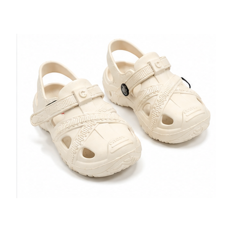 Kids Closed Toe Adjustable Clog Sandals
