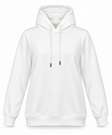 Women Plain Pullover Hoodie With Drawstring Hood