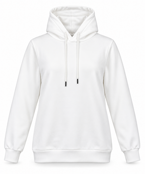 Women Plain Pullover Hoodie With Drawstring Hood