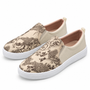 Women Artistic Print Slip-On Sneakers