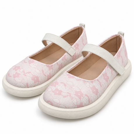 Floral Pattern Mary Jane Shoes