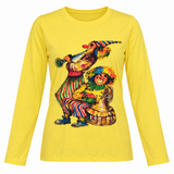 Clown Graphic Long Sleeve T-Shirt