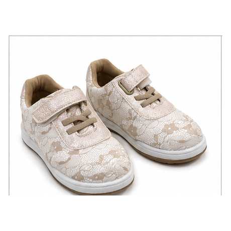 Casual patterned sneakers with glitter details