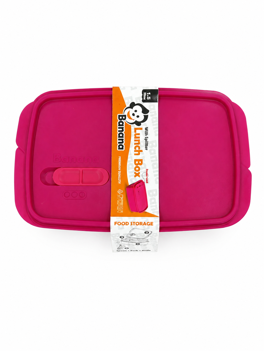 Multi-compartment lunch box with cutlery