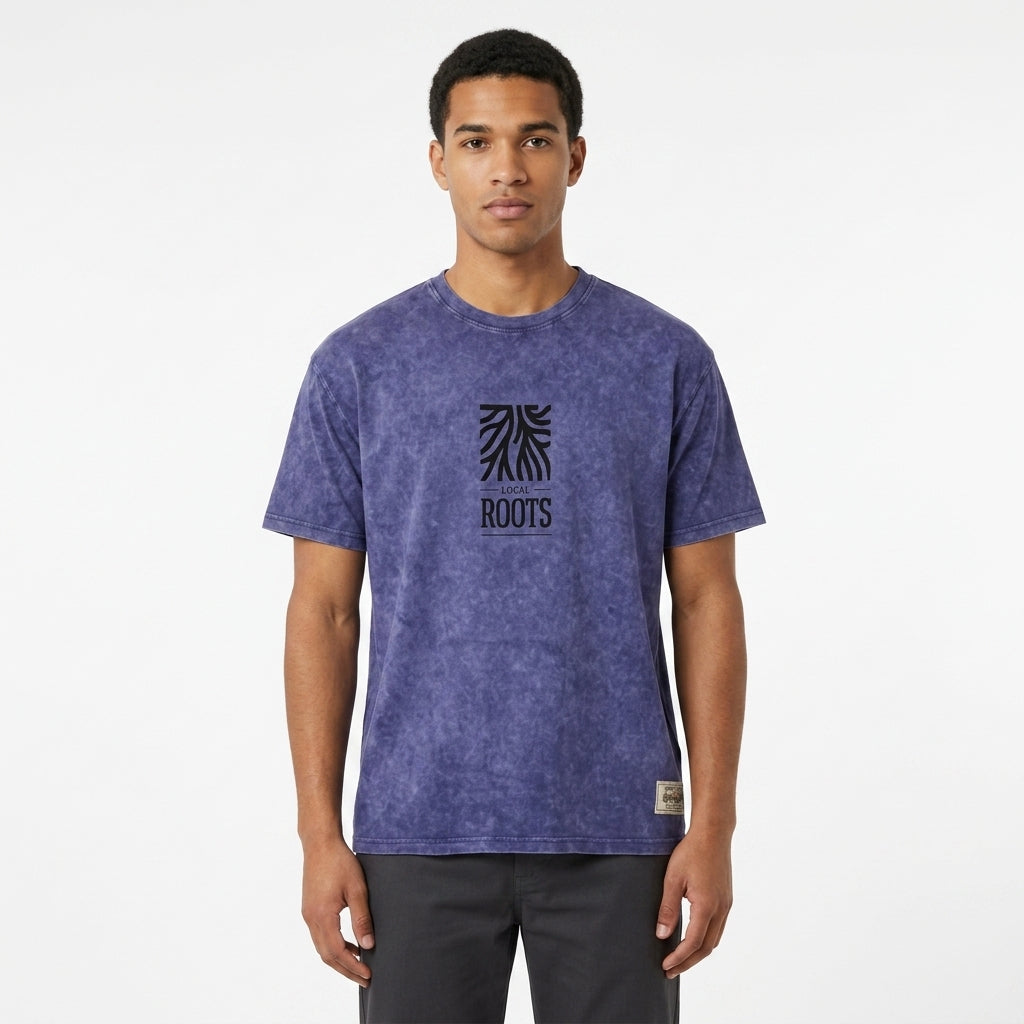 Men Local Roots Graphic Crew Neck T Shirt