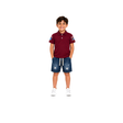 Boys Polo T Shirt And Denim Shorts Set