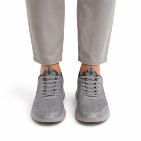 Knit Lace Up Sports Sneakers