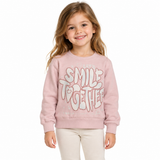 Girls Printed Long Sleeve Sweatshirt