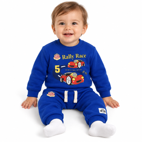 Racing Car Graphic Sweatshirt And Jogger Set