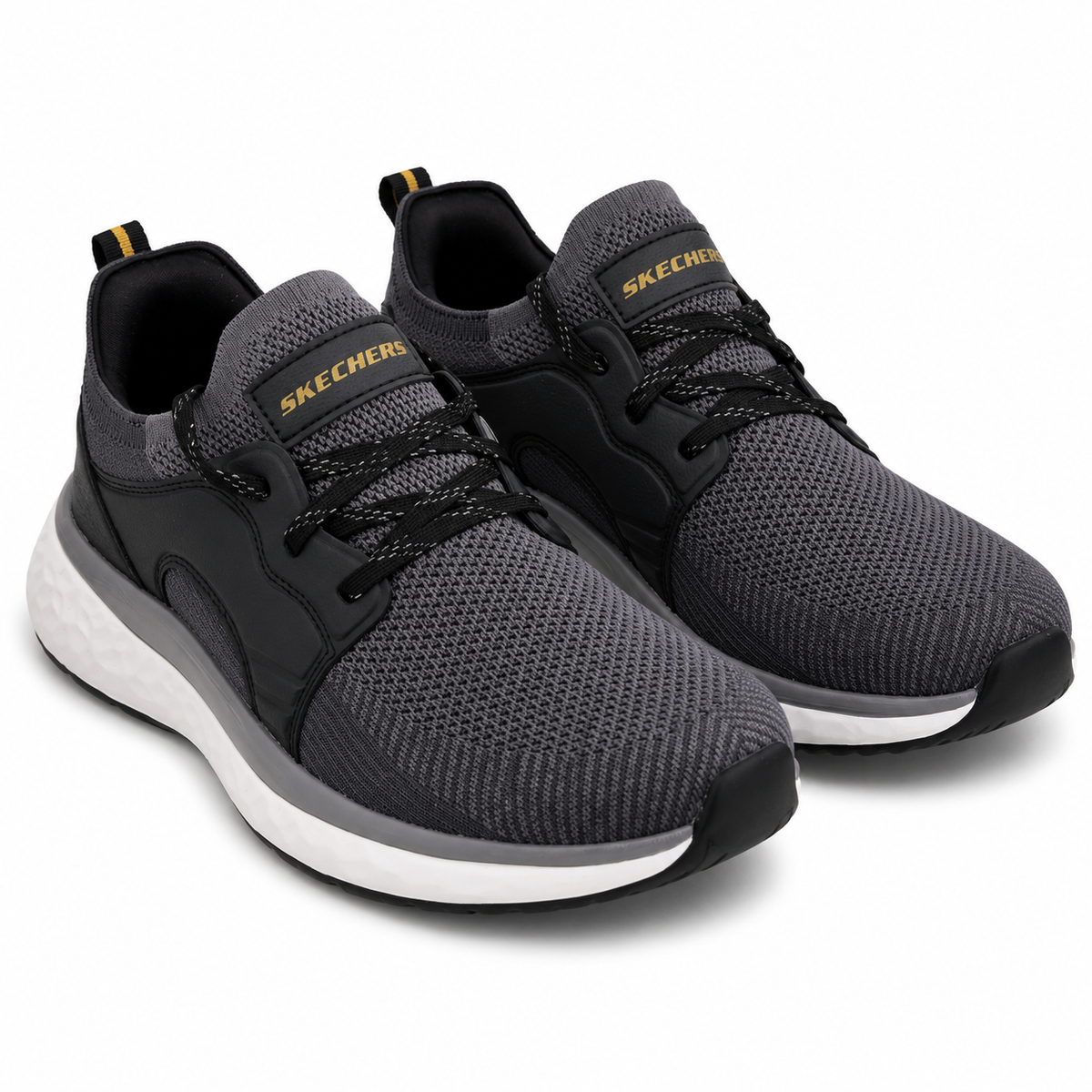 Knit Lace Up Sports Shoes