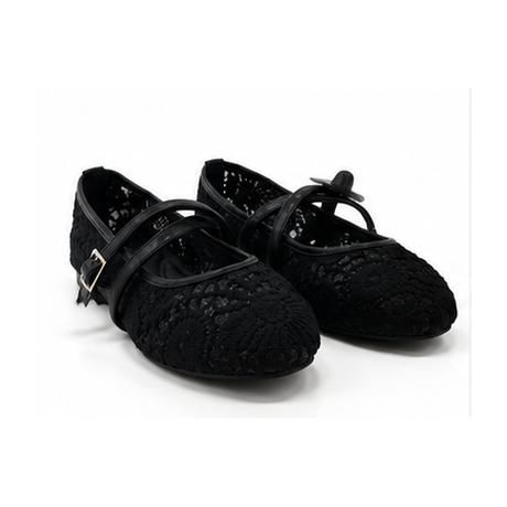 Women Lace Strap Ballet Flats
