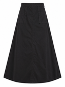 Woman Light A Line Midi Skirt