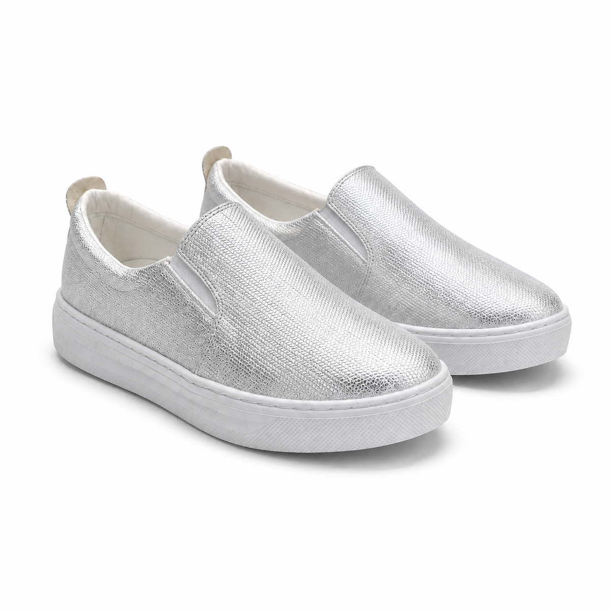 Women Metallic Slip On Shoes