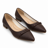 Pointed Toe Textured Flats