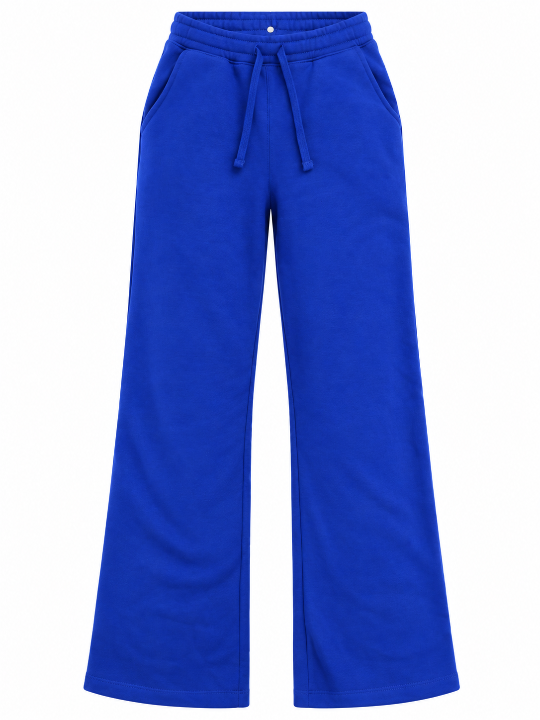 Women Solid Wide Leg Sweatpants