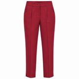Tailored Straight Leg Pleated Pants