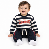 Striped Sweatshirt And Jogger Set