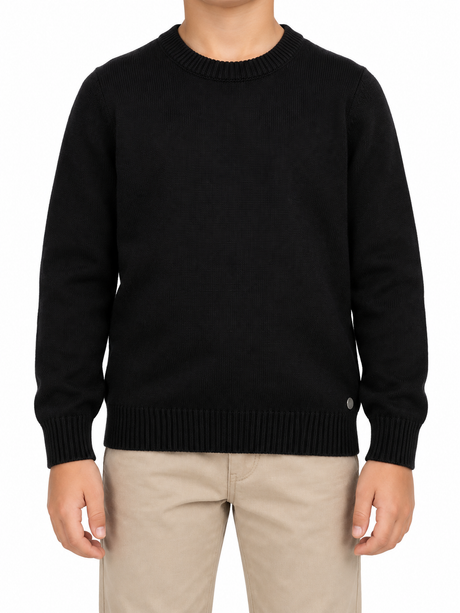 Classic Crew Neck Knitted Pullover