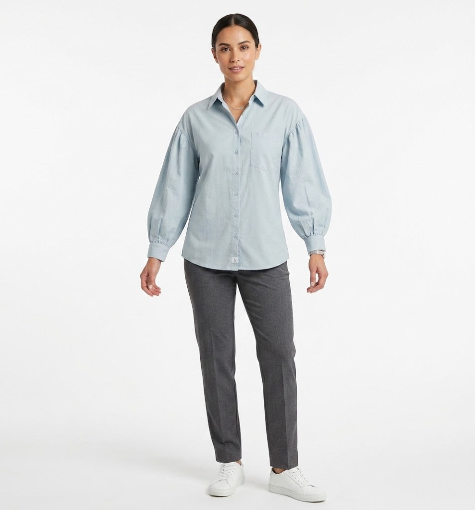 Women Oversized Button Front Shirt