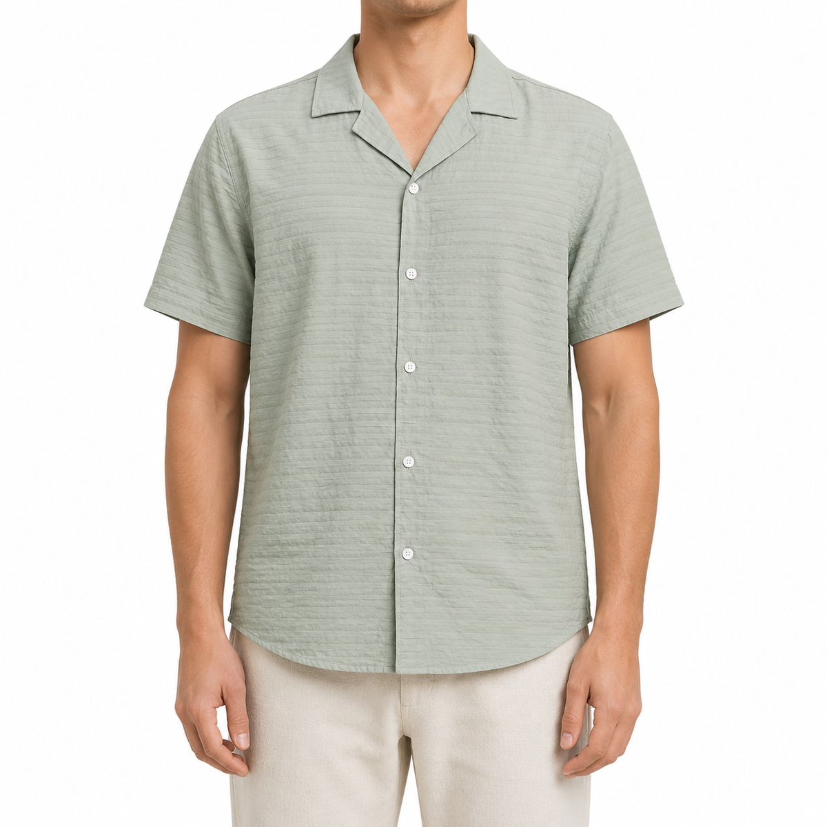 Men Textured Short Sleeve Shirt
