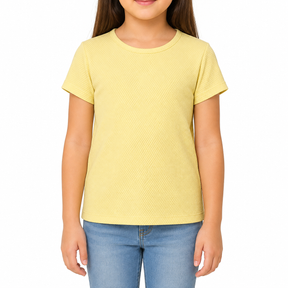 Boys Textured Short Sleeve T Shirt