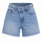 Girls Raw Hem Denim Shorts
